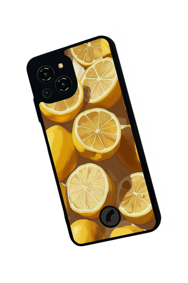 Reeder S23 Pro Max Uyumlu Limon Tasarımlı Glossy Premium Kılıf