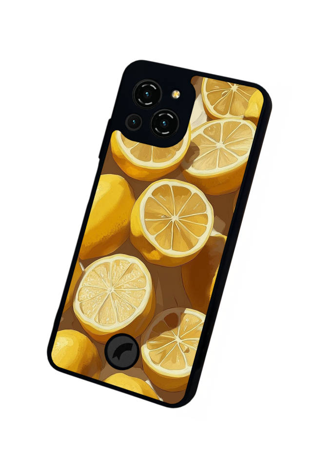 Reeder S23 Pro Max Uyumlu Limon Tasarımlı Glossy Premium Kılıf