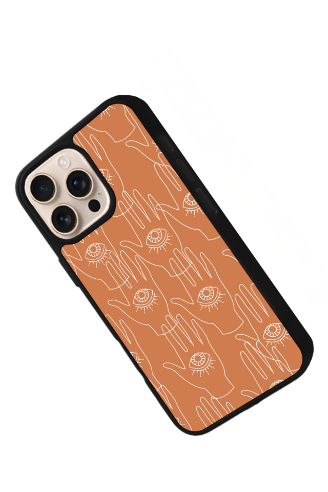 iPhone 16 Pro Uyumlu Line Art Tasarımlı Glossy Premium Kılıf
