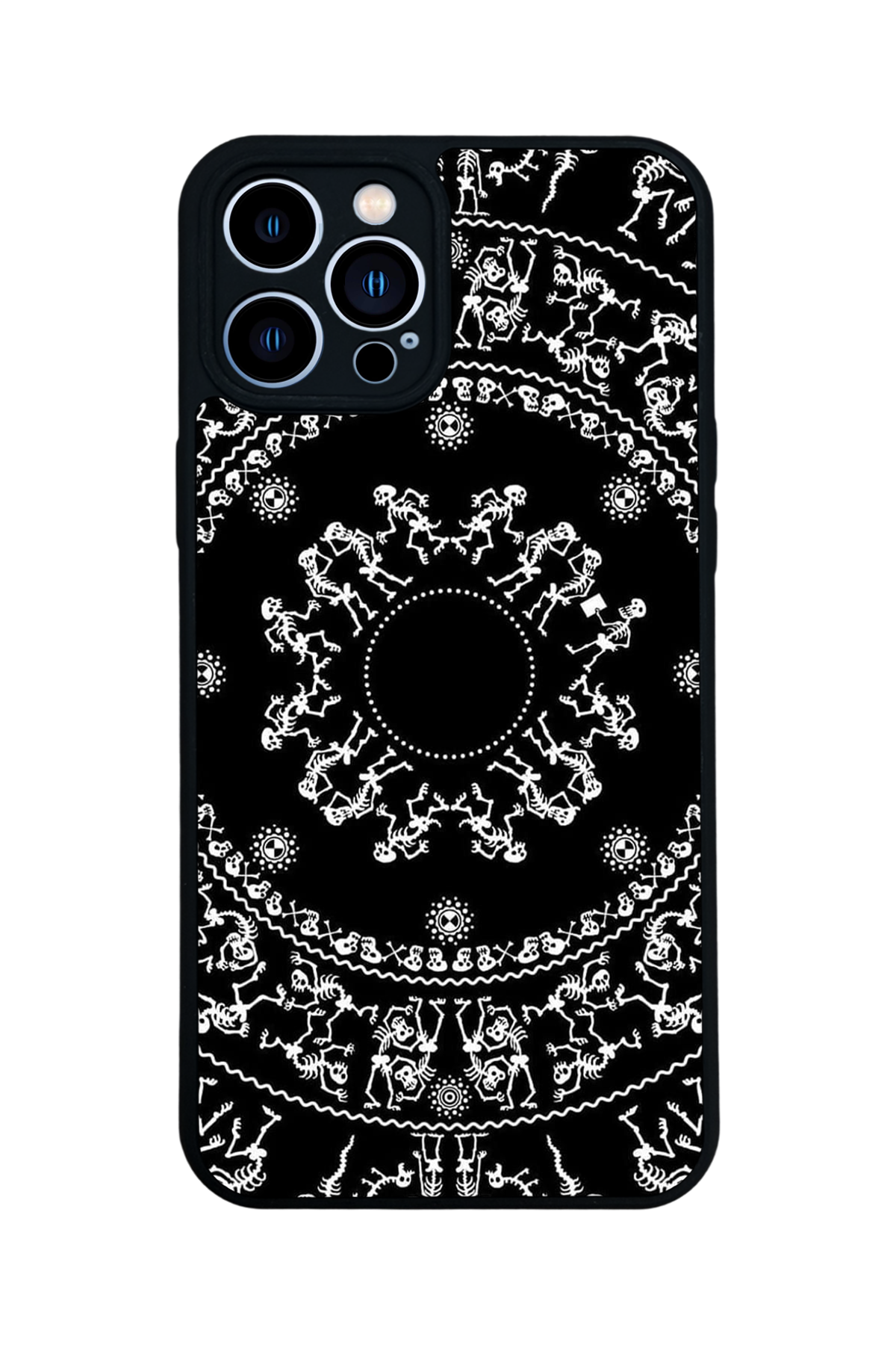 iPhone 13 Pro Max Uyumlu Mandala Tasarımlı Glossy Premium Kılıf