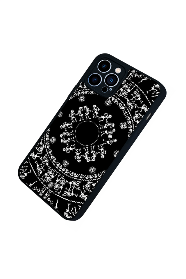 iPhone 13 Pro Max Uyumlu Mandala Tasarımlı Glossy Premium Kılıf