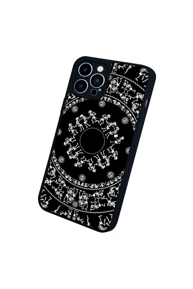 iPhone 13 Pro Max Uyumlu Mandala Tasarımlı Glossy Premium Kılıf