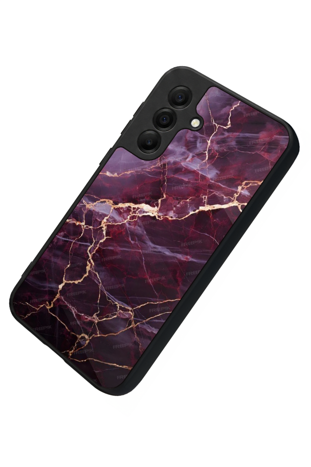 Samsung Galaxy A17 Uyumlu Mermer Marble Tasarımlı Glossy Premium Kılıf