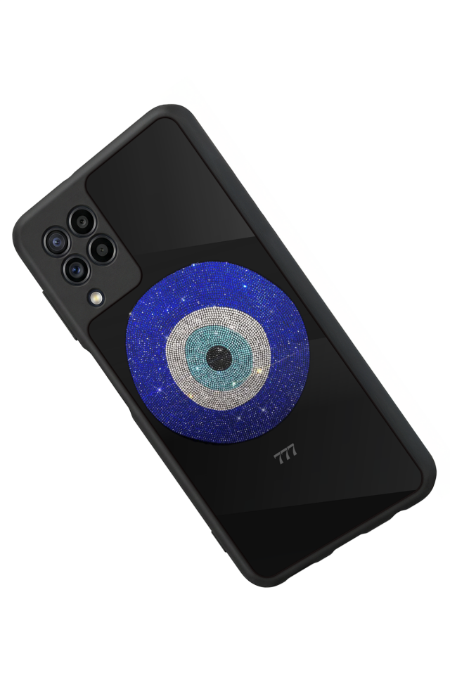 Samsung Galaxy M32 Uyumlu Nazar Tasarımlı Glossy Premium Kılıf