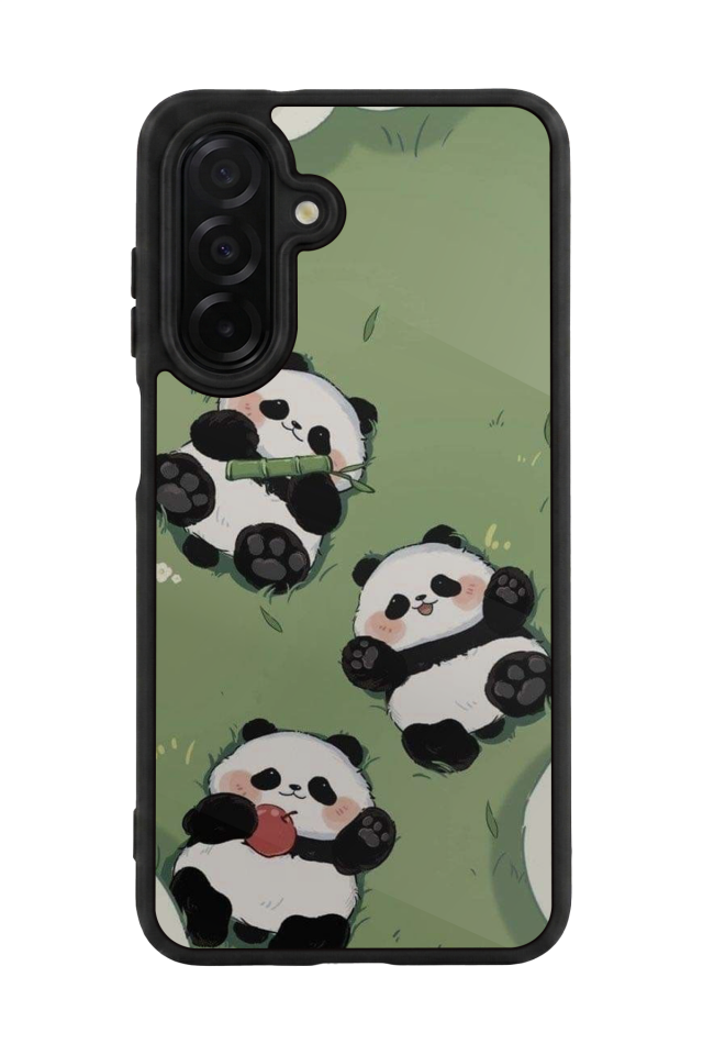 Samsung Galaxy A56 Uyumlu Panda Tasarımlı Glossy Premium Kılıf