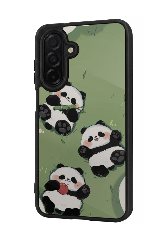 Samsung Galaxy A56 Uyumlu Panda Tasarımlı Glossy Premium Kılıf