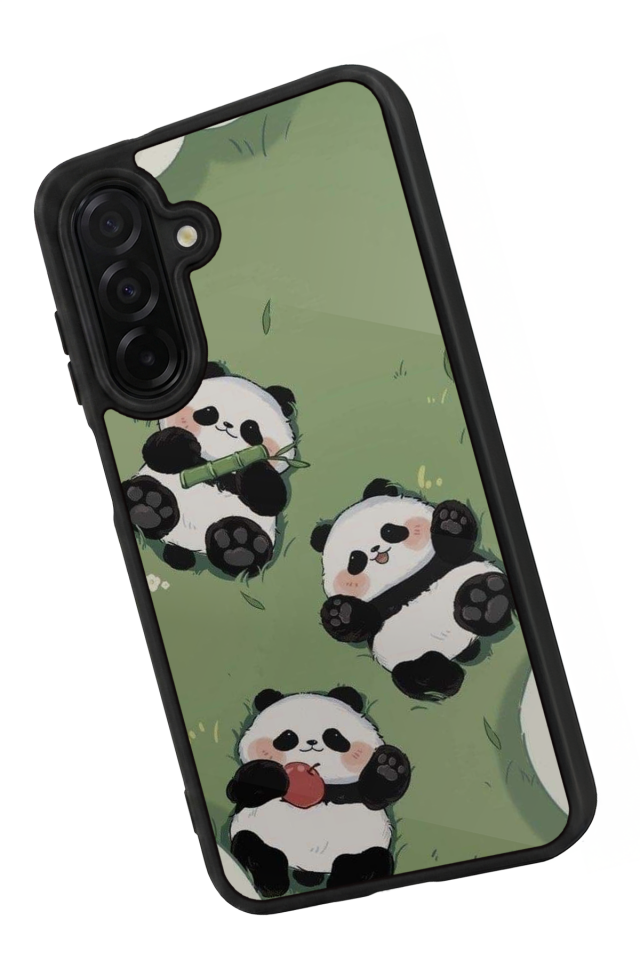 Samsung Galaxy A56 Uyumlu Panda Tasarımlı Glossy Premium Kılıf