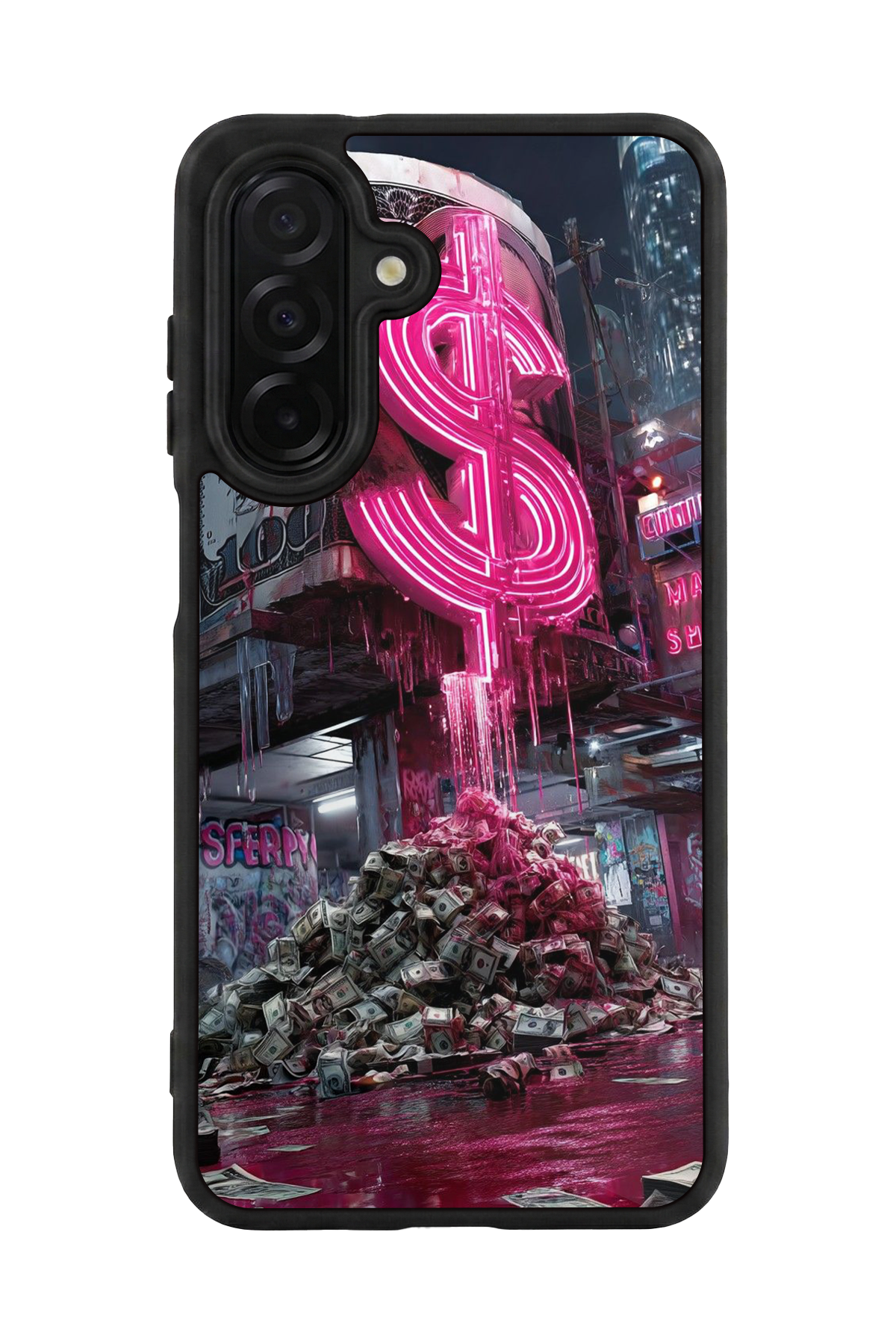 Samsung Galaxy A26 Uyumlu Para Tasarımlı Glossy Premium Kılıf