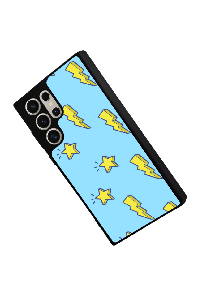 Samsung Galaxy S24 Ultra Uyumlu Simsek Tasarımlı Glossy Premium Kılıf