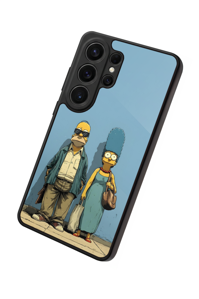 Samsung Galaxy S26 Ultra Uyumlu The Simpsons Tasarımlı Glossy Premium Kılıf