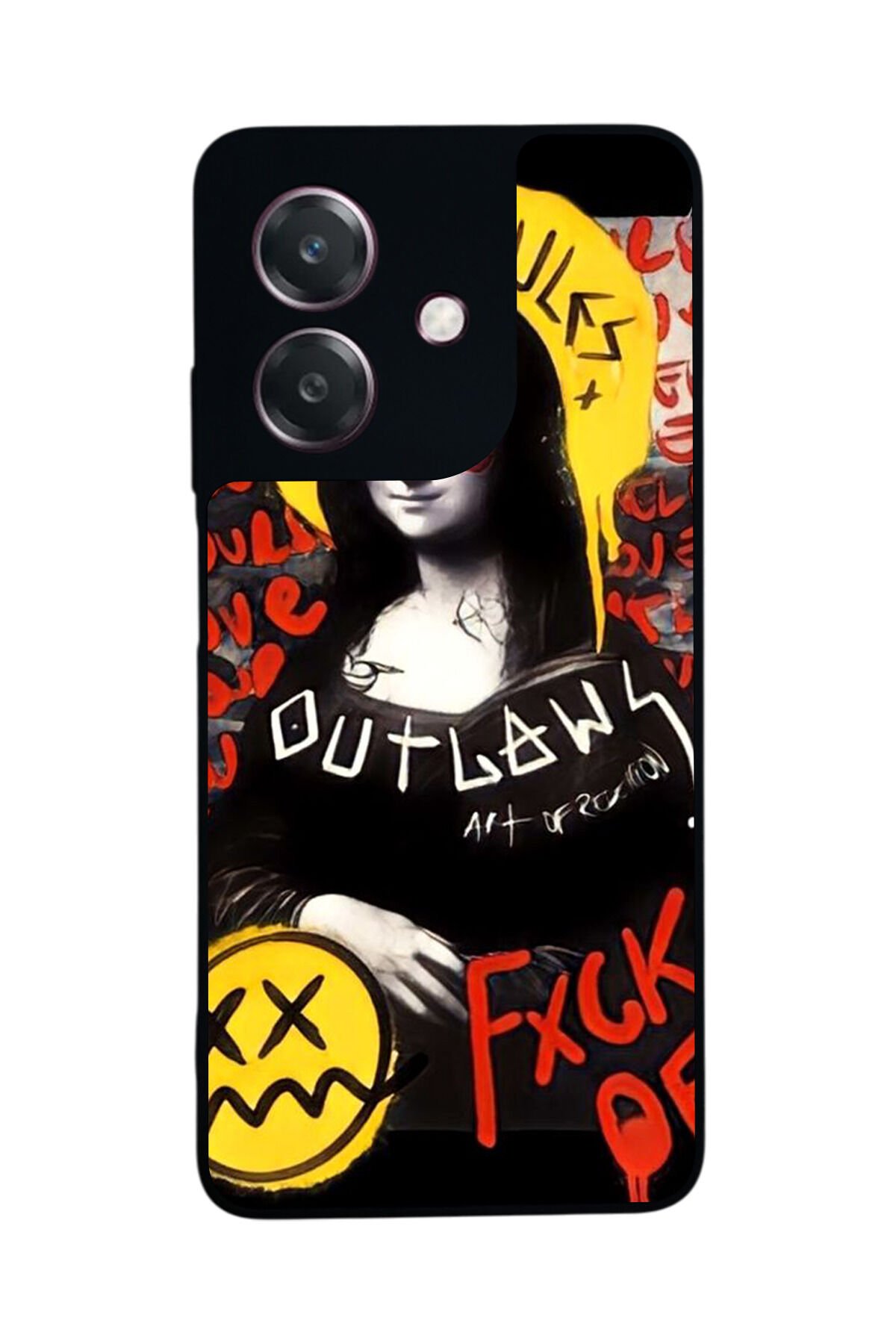 Oppo A3 5G Uyumlu Monalisa Tasarımlı Glossy Premium Kılıf