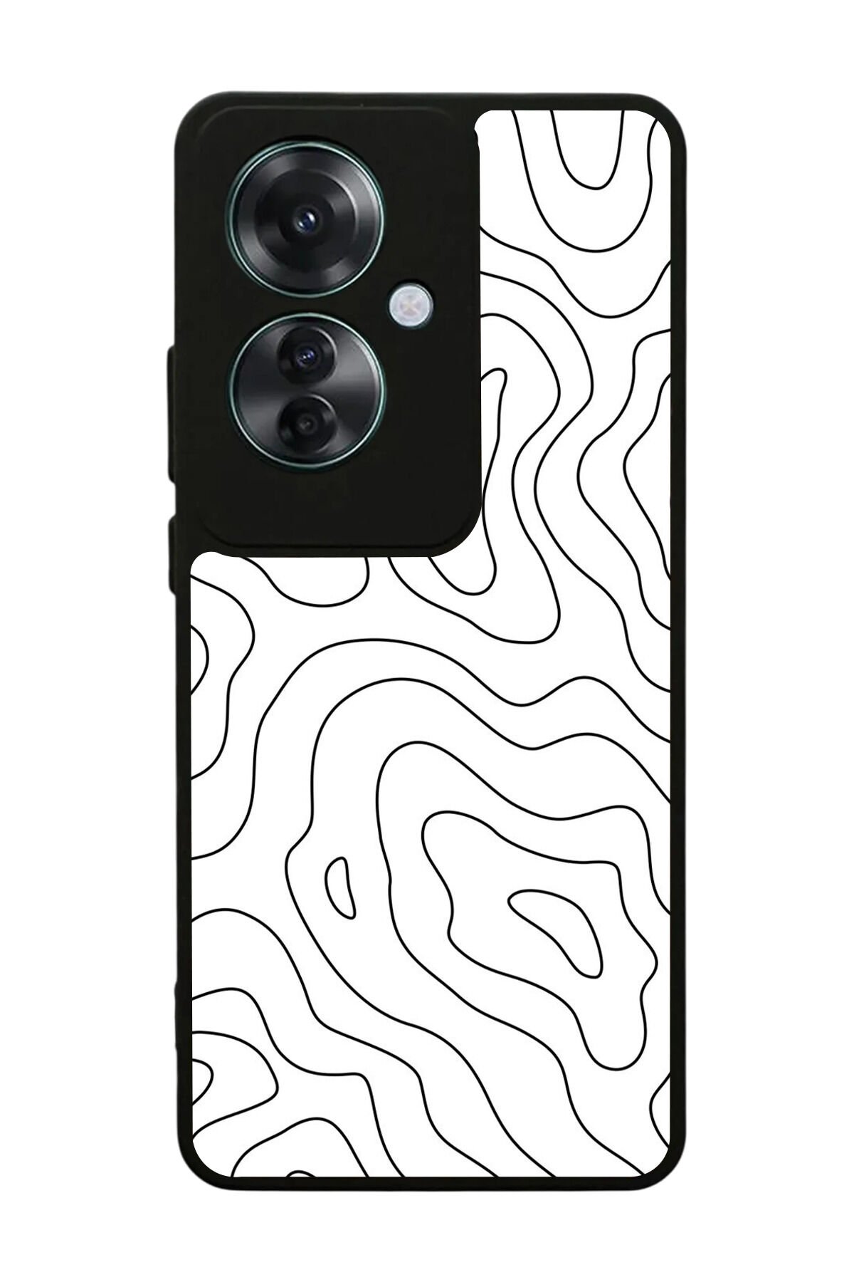 Oppo Reno 11F Uyumlu Çizgi Sanatı Tasarımlı Glossy Premium Kılıf