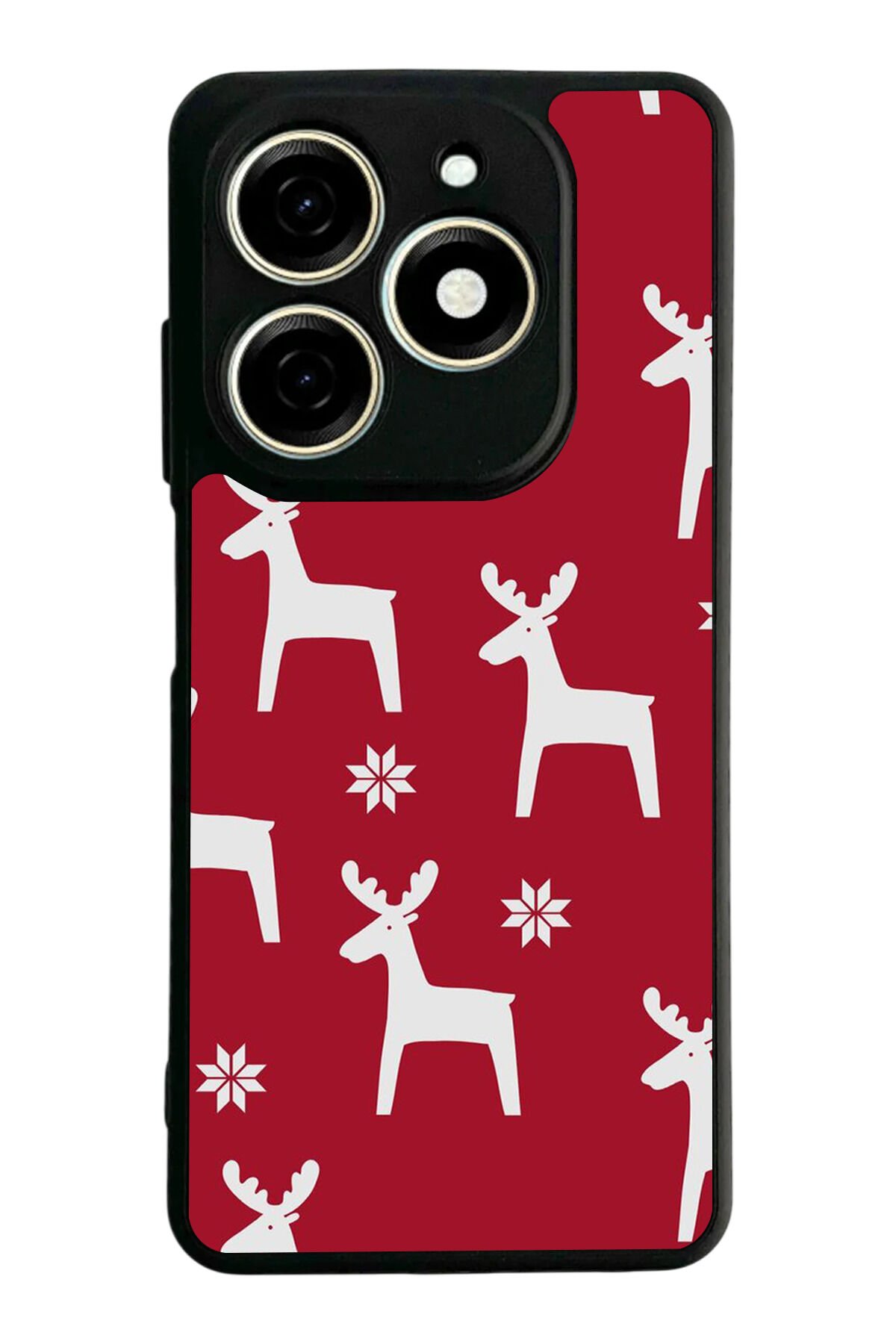 Infınıx Smart 8 Pro Uyumlu Yilbasi Christmas Tasarımlı Glossy Premium Kılıf