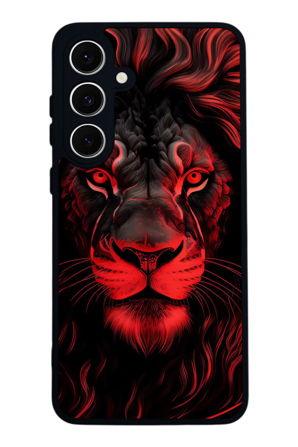 Samsung Galaxy A16 Uyumlu Aslan Tasarımlı Glossy Premium Kılıf