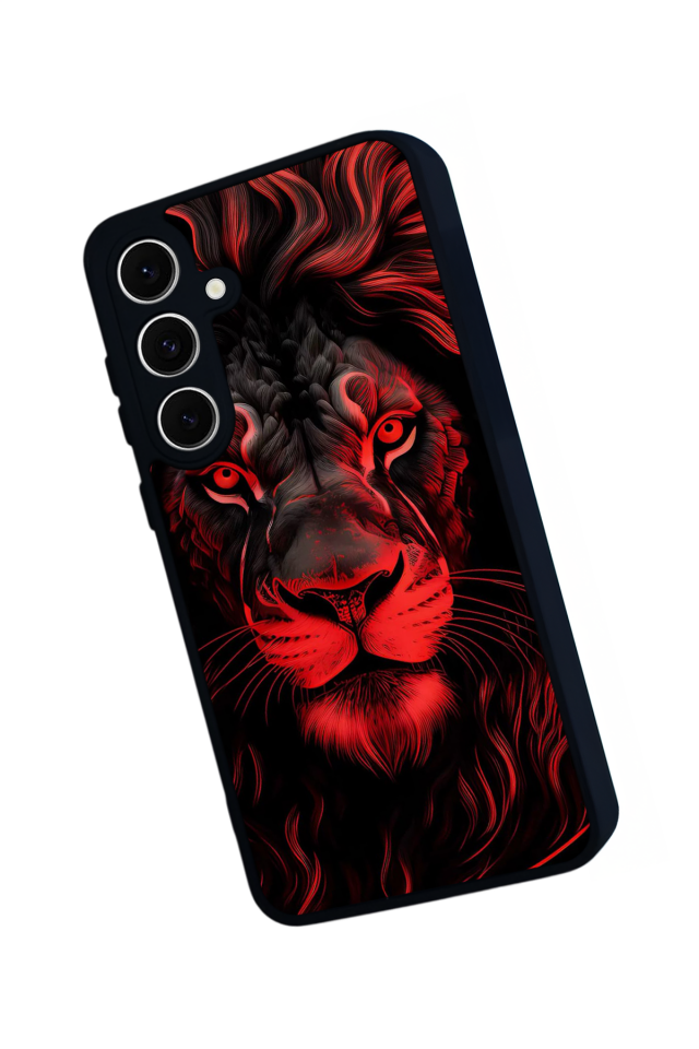 Samsung Galaxy A16 Uyumlu Aslan Tasarımlı Glossy Premium Kılıf