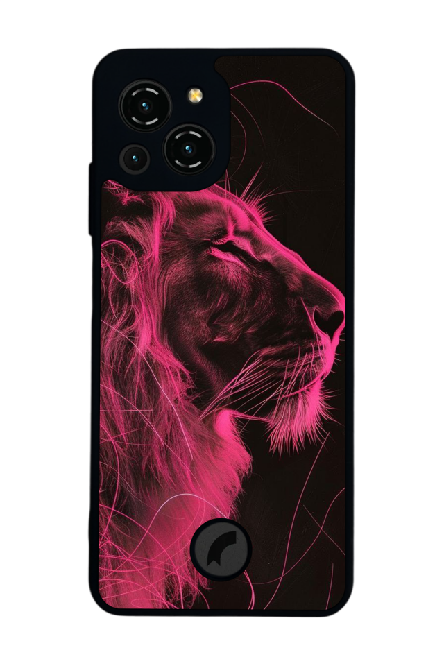 Reeder S23 Pro Max Uyumlu Aslan Tasarımlı Glossy Premium Kılıf
