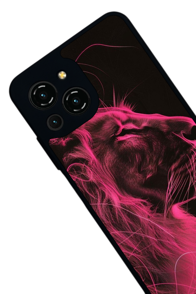 Reeder S23 Pro Max Uyumlu Aslan Tasarımlı Glossy Premium Kılıf