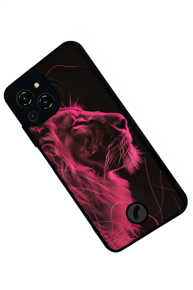 Reeder S23 Pro Max Uyumlu Aslan Tasarımlı Glossy Premium Kılıf