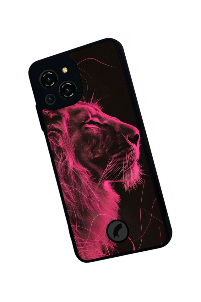 Reeder S23 Pro Max Uyumlu Aslan Tasarımlı Glossy Premium Kılıf