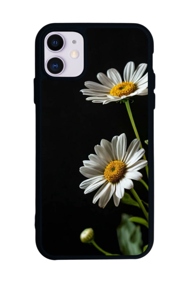 iPhone 11 Uyumlu Cicek Tasarımlı Glossy Premium Kılıf
