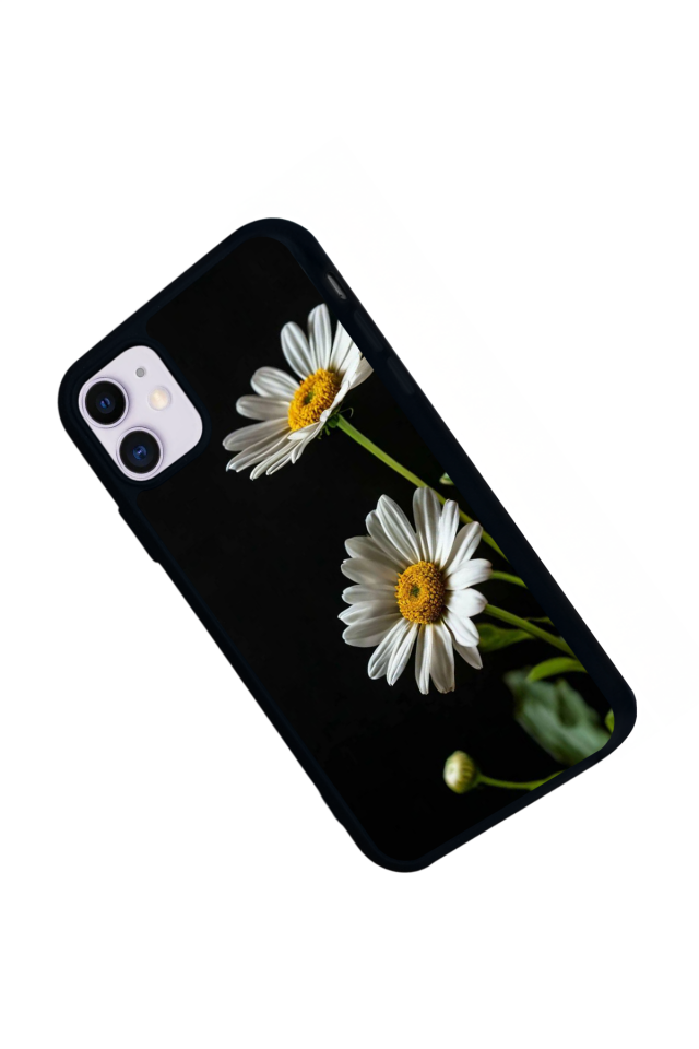 iPhone 11 Uyumlu Cicek Tasarımlı Glossy Premium Kılıf