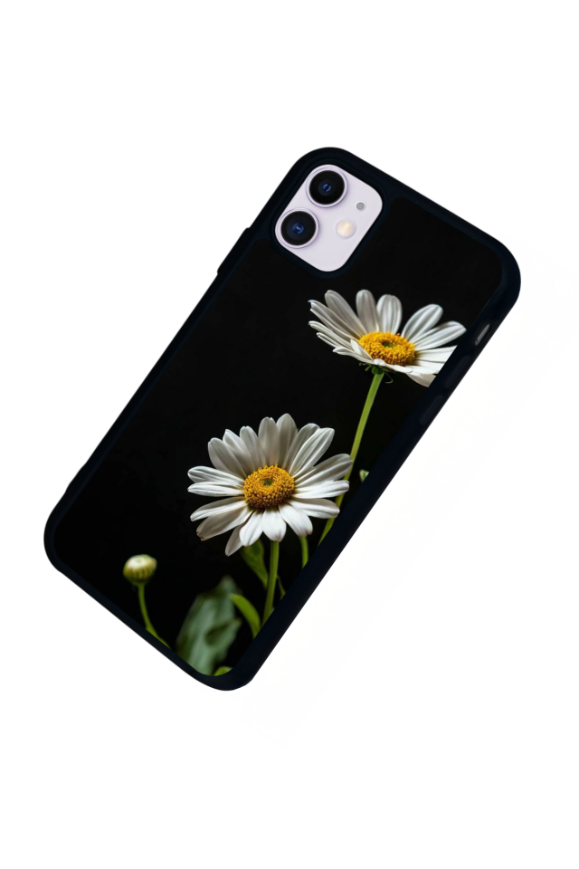 iPhone 11 Uyumlu Cicek Tasarımlı Glossy Premium Kılıf
