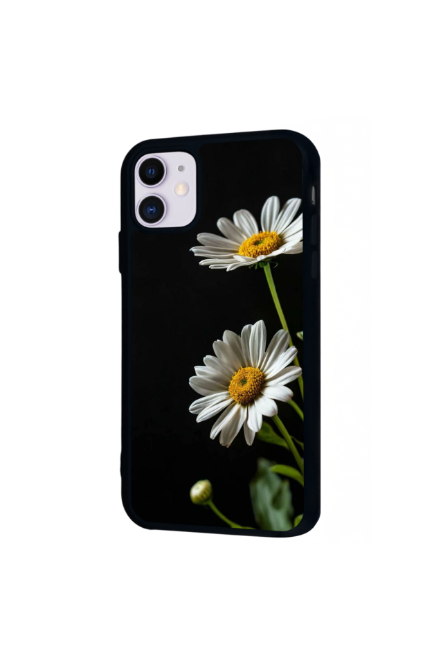 iPhone 11 Uyumlu Cicek Tasarımlı Glossy Premium Kılıf