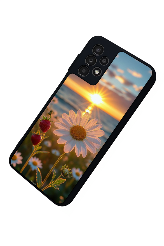 Samsung Galaxy A13 Uyumlu Cicek Tasarımlı Glossy Premium Kılıf