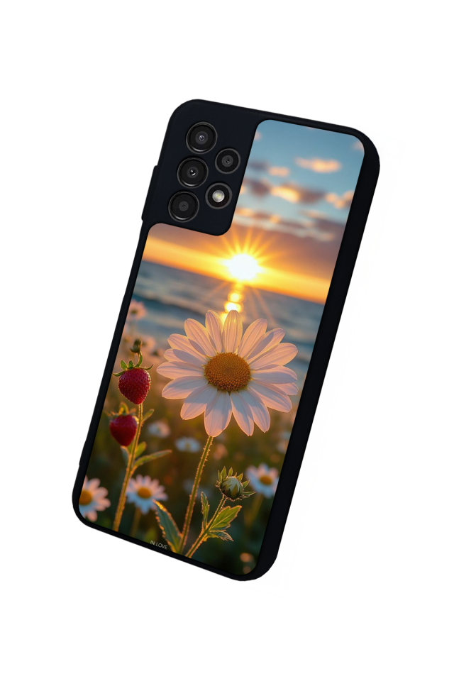 Samsung Galaxy A13 Uyumlu Cicek Tasarımlı Glossy Premium Kılıf