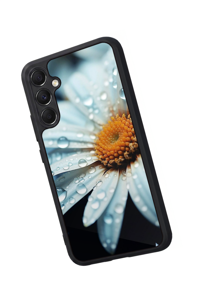 Samsung Galaxy M34 Uyumlu Cicek Tasarımlı Glossy Premium Kılıf