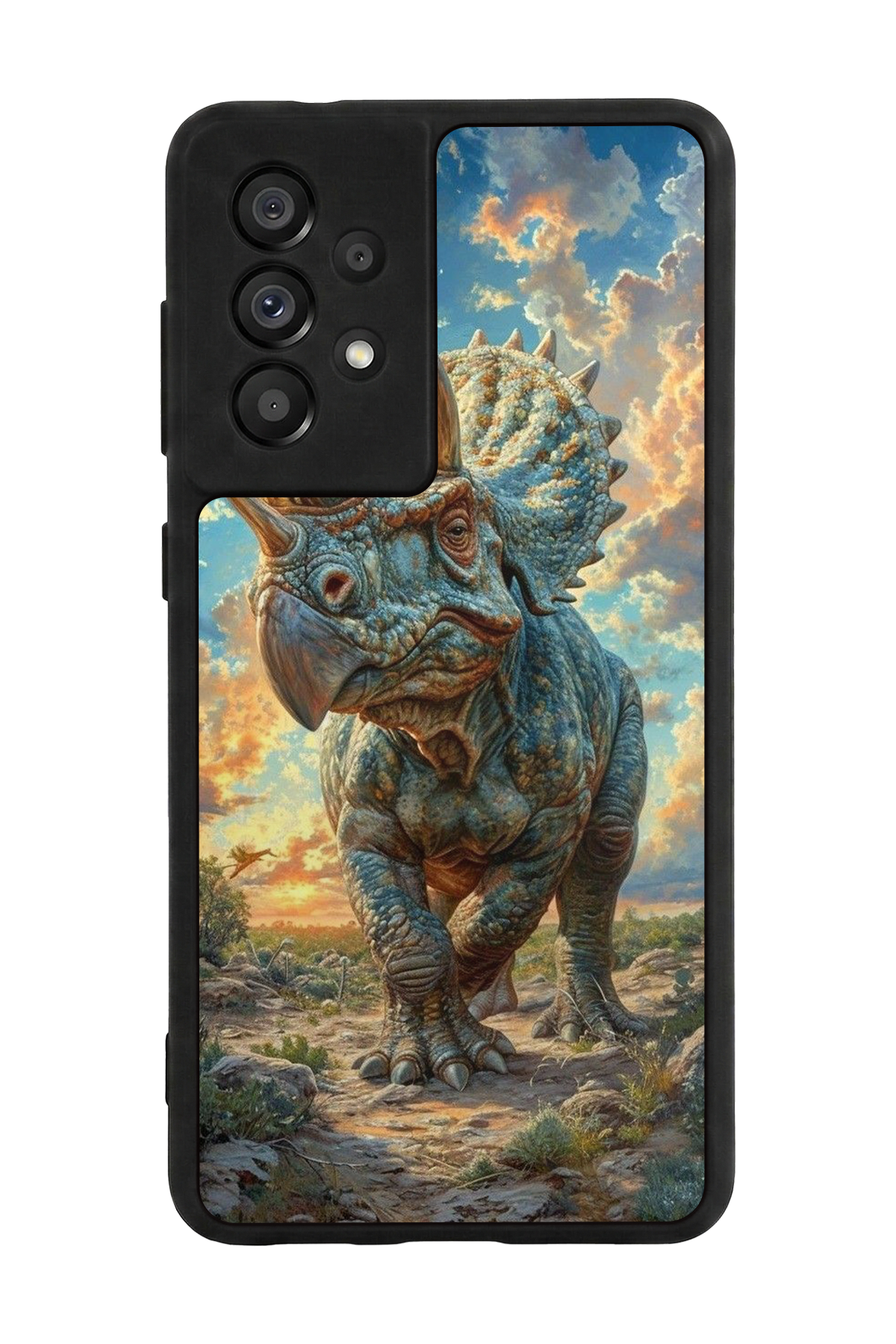 Samsung Galaxy A73 Uyumlu Dinazor Tasarımlı Glossy Premium Kılıf