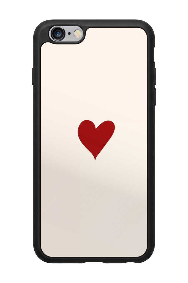 iPhone 6s Plus Uyumlu Kalp Love Tasarımlı Glossy Premium Kılıf