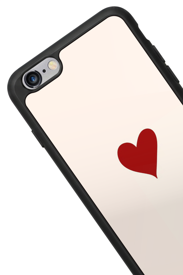 iPhone 6s Plus Uyumlu Kalp Love Tasarımlı Glossy Premium Kılıf