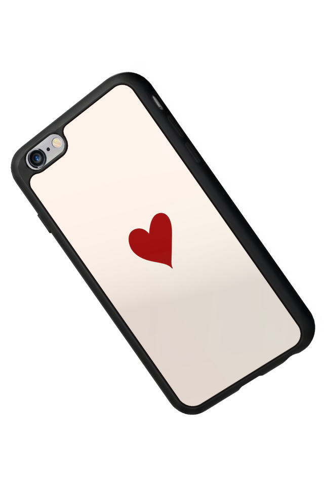 iPhone 6s Plus Uyumlu Kalp Love Tasarımlı Glossy Premium Kılıf
