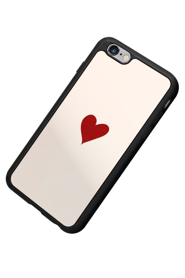 iPhone 6s Plus Uyumlu Kalp Love Tasarımlı Glossy Premium Kılıf