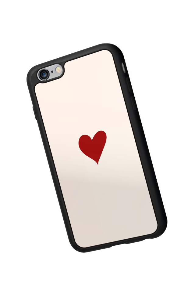 iPhone 6s Plus Uyumlu Kalp Love Tasarımlı Glossy Premium Kılıf
