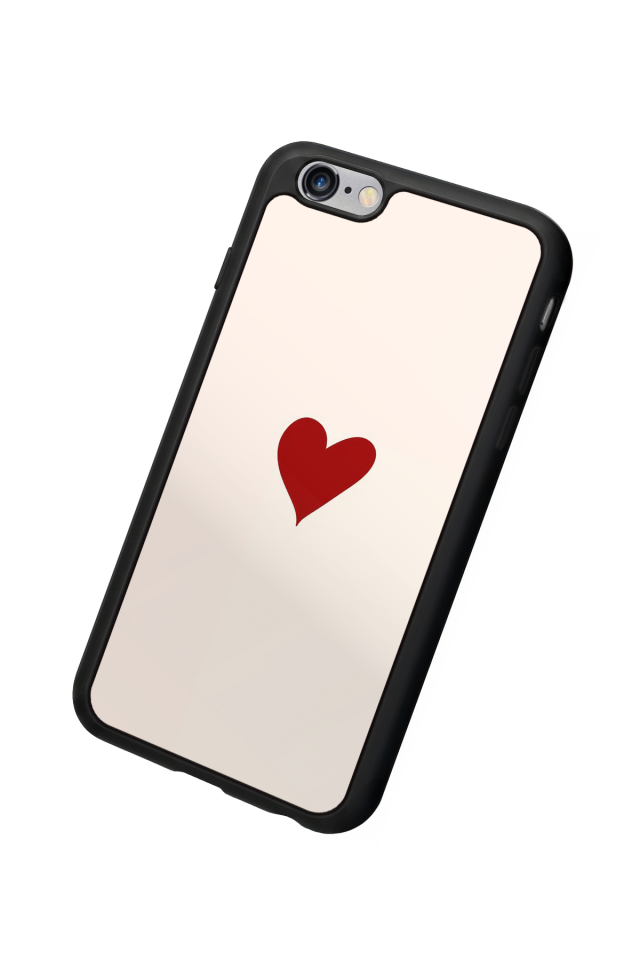 iPhone 6s Plus Uyumlu Kalp Love Tasarımlı Glossy Premium Kılıf