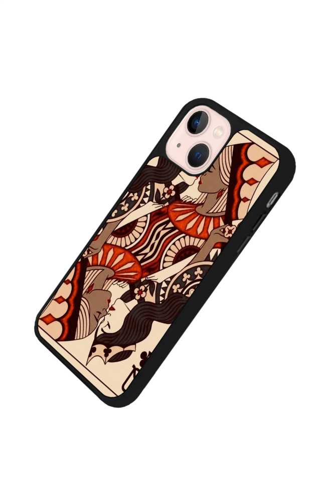 iPhone 15 Plus Uyumlu Kalp Love Tasarımlı Glossy Premium Kılıf