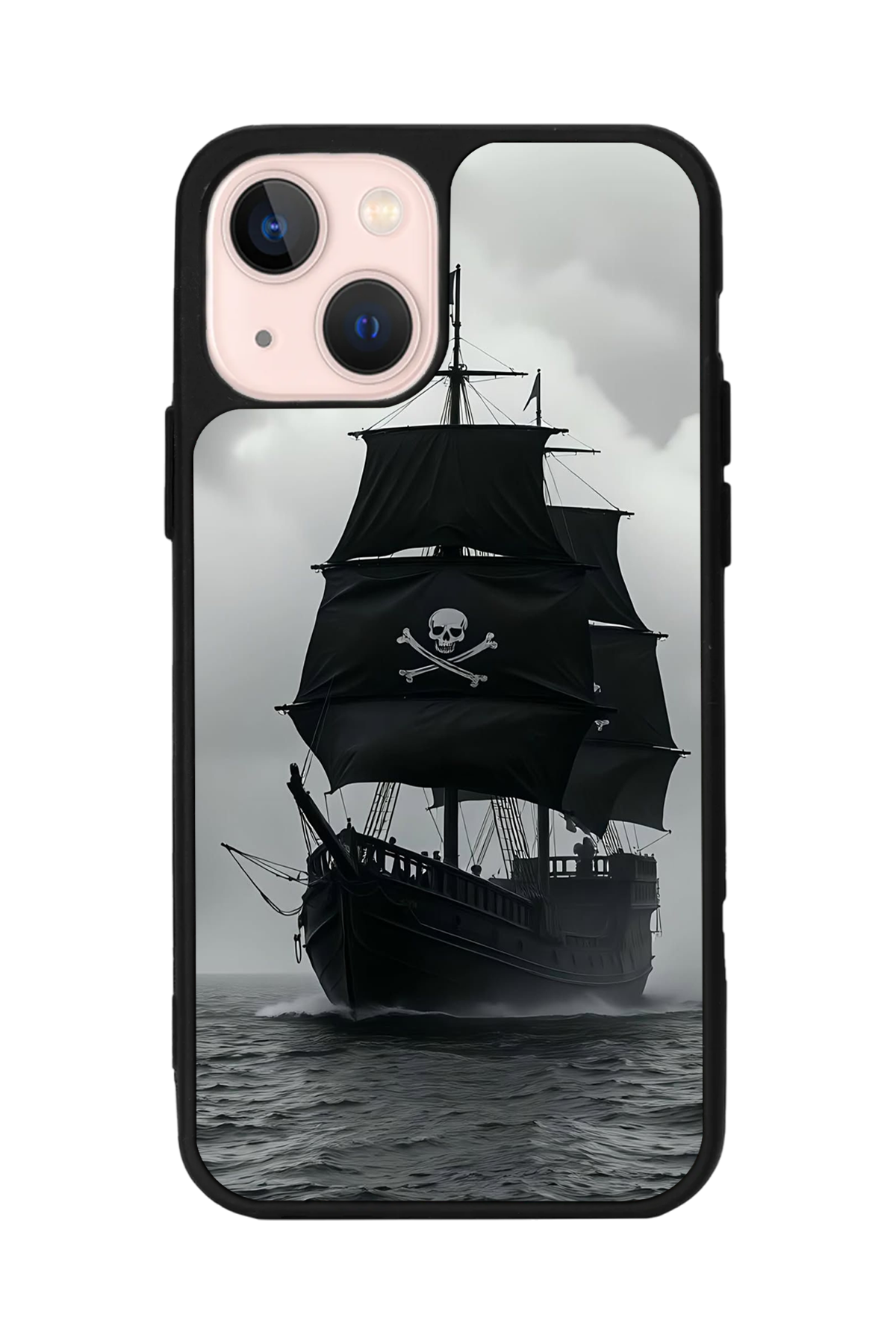 iPhone 13 Mini Uyumlu Korsan Tasarımlı Glossy Premium Kılıf