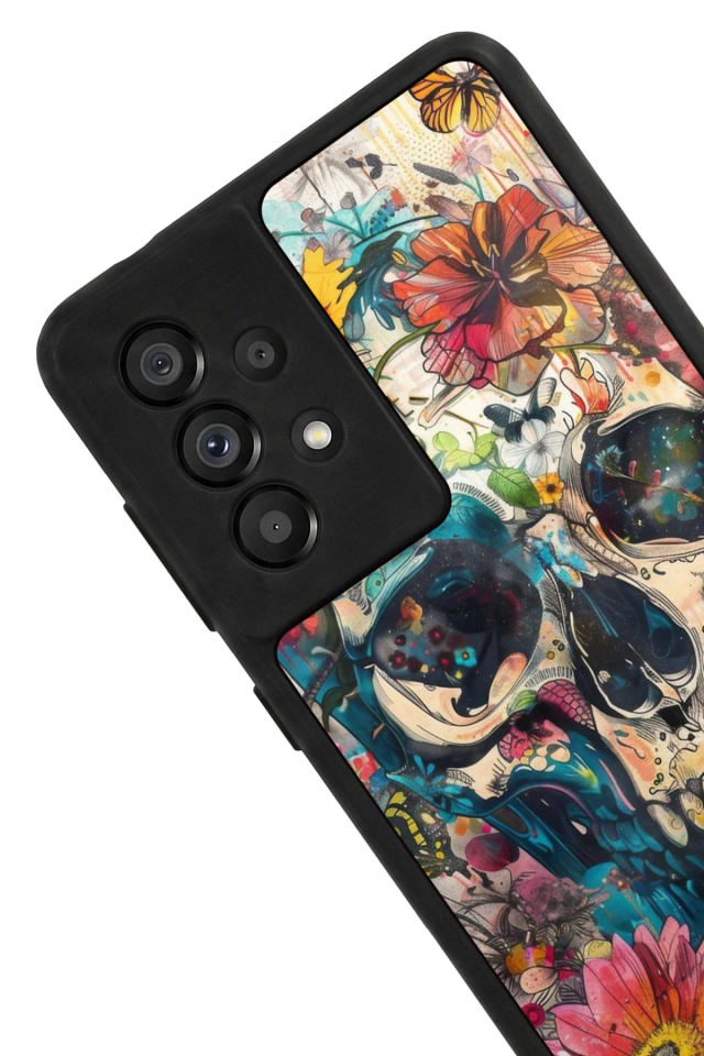 Samsung Galaxy A73 Uyumlu KuruKafa Tasarımlı Glossy Premium Kılıf