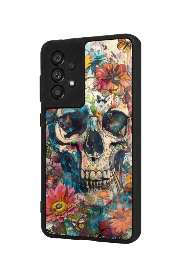 Samsung Galaxy A73 Uyumlu KuruKafa Tasarımlı Glossy Premium Kılıf