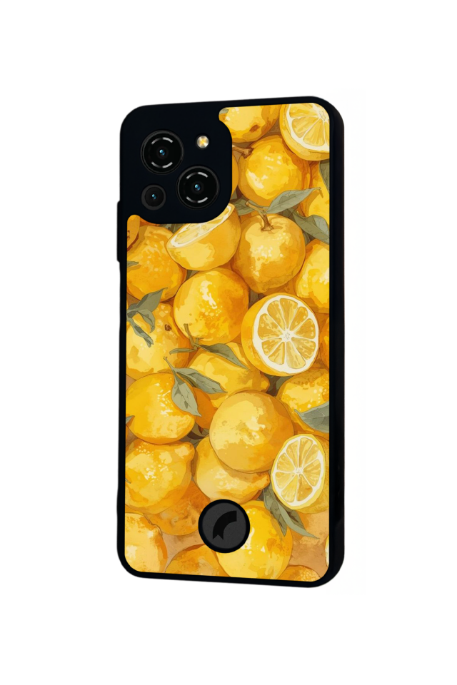 Reeder S23 Pro Max Uyumlu Limon Tasarımlı Glossy Premium Kılıf