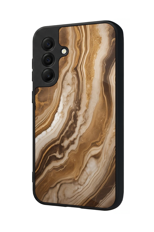 Samsung Galaxy A17 Uyumlu Mermer Marble Tasarımlı Glossy Premium Kılıf