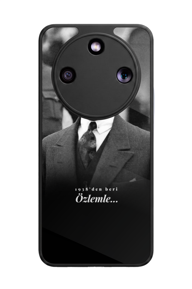 Honor Magic 8 Lite Uyumlu Mustafa Kemal Ataturk Tasarımlı Glossy Premium Kılıf