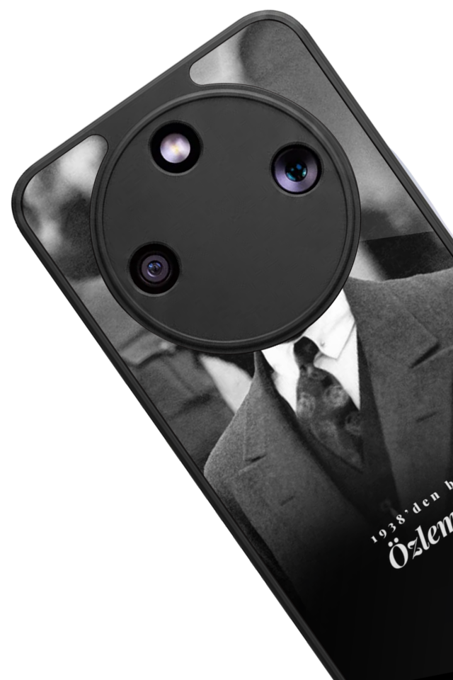 Honor Magic 8 Lite Uyumlu Mustafa Kemal Ataturk Tasarımlı Glossy Premium Kılıf