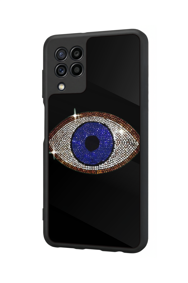 Samsung Galaxy M32 Uyumlu Nazar Tasarımlı Glossy Premium Kılıf