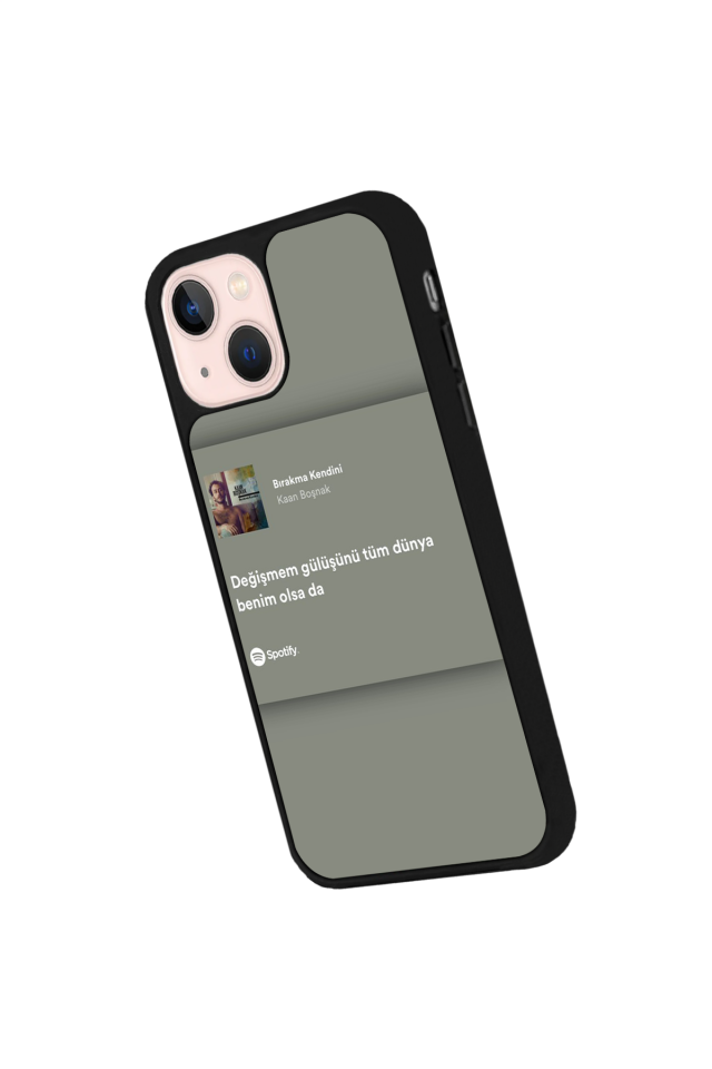 iPhone 13/14 Uyumlu Sarki Sozleri Tasarımlı Glossy Premium Kılıf