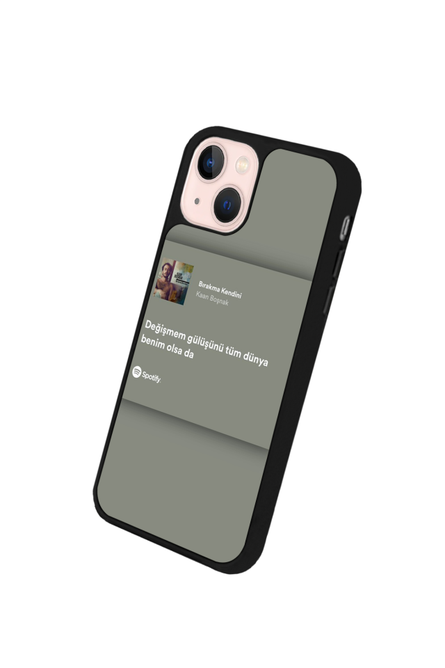 iPhone 13/14 Uyumlu Sarki Sozleri Tasarımlı Glossy Premium Kılıf