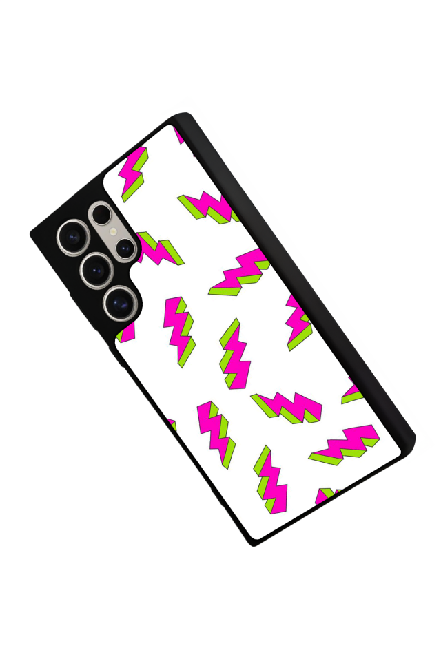 Samsung Galaxy S24 Ultra Uyumlu Simsek Tasarımlı Glossy Premium Kılıf