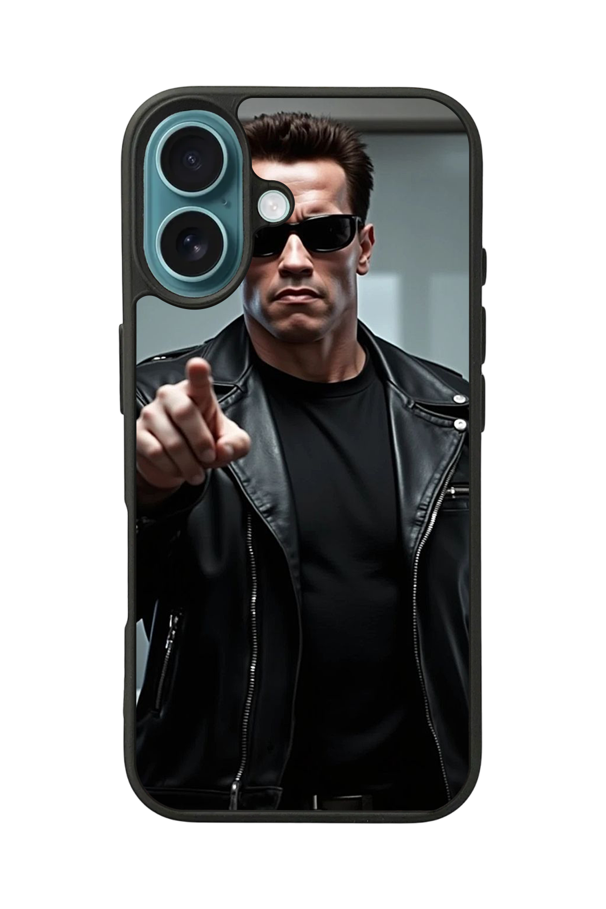 iPhone 16 Uyumlu Terminator Tasarımlı Glossy Premium Kılıf